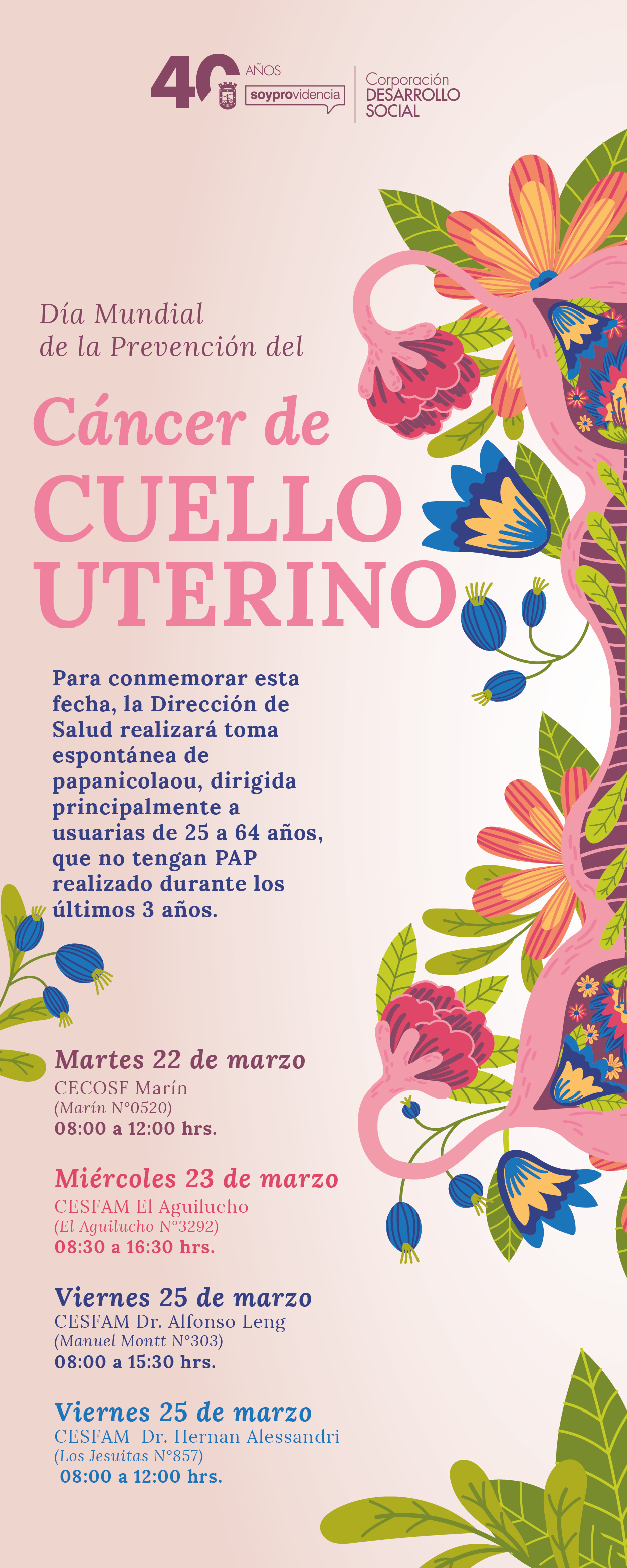 Día del Caáncer Uterino MAILING