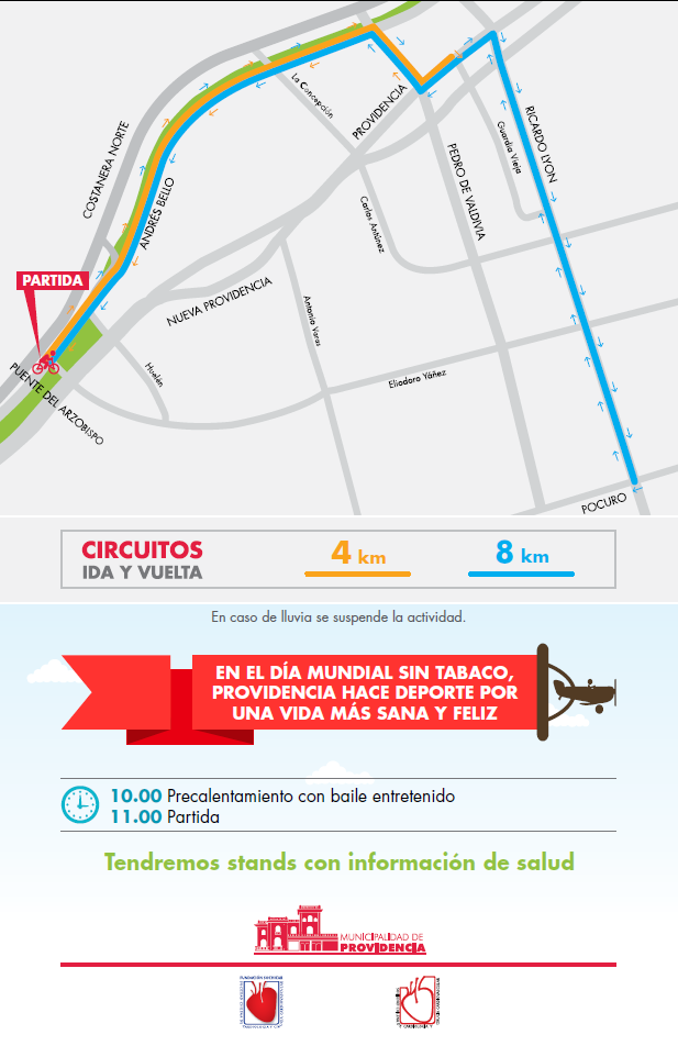 Cicletada Familiar Día Mundial Sin Tabaco