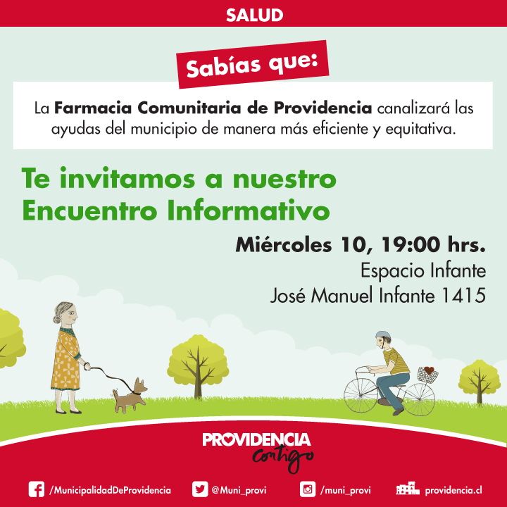 Seguimos informando a vecinos sobre Farmacia Comunitaria de Providencia
